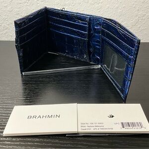 Brahmin Men’s Bifold NEPTUNE MELBOURNE Genuine Leather Wallet NWT